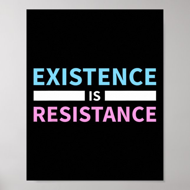 Förekomsten är resistance Trans Högers LGbt Pride  Poster (Framsidan)