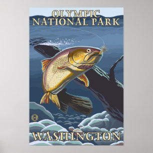 Forell som fiskar tvärsnitt 2 poster