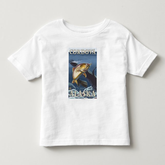 Forell som fiskar tvärsnittet - Cordova, Alaska Tröja (Framsida)