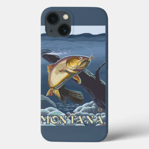 Forell som fiskar tvärsnittet - Montana
