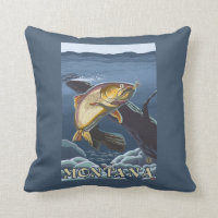 Forell som fiskar tvärsnittet - Montana