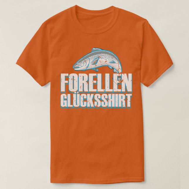 Forellen Angeln Fischer Angler Geschenk T Shirt (Design framsida)