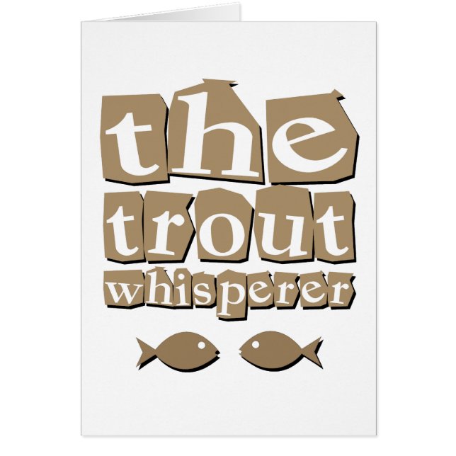 Forellwhispereren Hälsningskort (Framsidan)