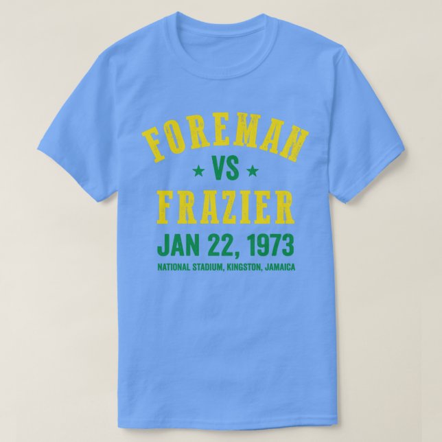 Foreman vs. Frazier Boxing T Shirt (Design framsida)