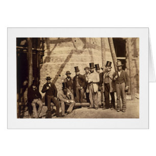 Foremen Group, 1862 (foto) Hälsningskort