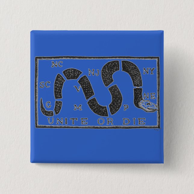 Förena eller dö knapp (Framsida)