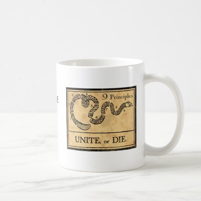 FÖRENA eller DÖ muggen Kaffemugg (Höger)