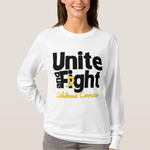 Förena och slåss barndomcancer tee