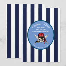 Förena oss på ett piratäventyr inbjudningar