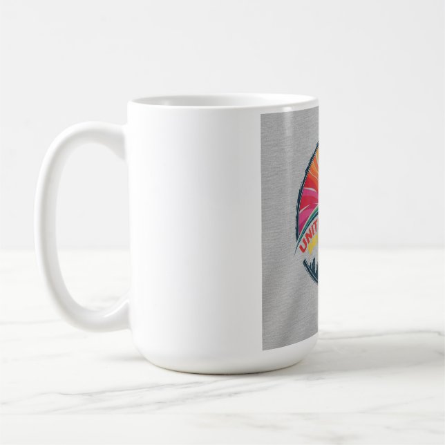 Förenad Hopp Ljus Morgondag – Inspirerande Enighet Kaffemugg (Vänster)