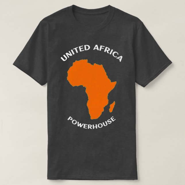 Förenade Afrikan Powerhouse T Shirt (Design framsida)