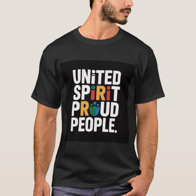 Förenade Andens Stolta Folk T-Shirt (Framsida)