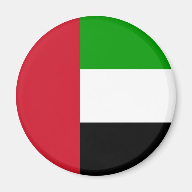 förenade arab emirates-flagga magnet (Framsidan)