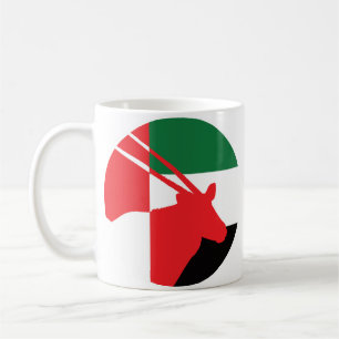 Förenade Arabemiraten Arabian oryx Emirati Nationa Kaffemugg