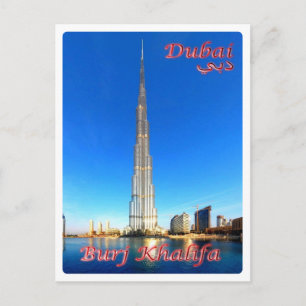 Förenade Arabemiraten - Dubai - Burj Khali - Vykort
