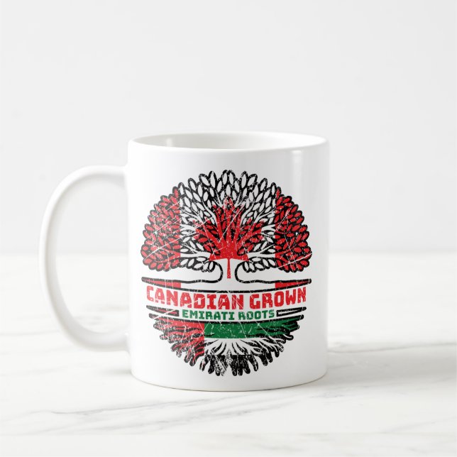 Förenade Arabemiraten Emirati Canadian Träd Kaffemugg (Vänster)