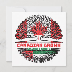Förenade Arabemiraten Emirati Canadian Träd Kort
