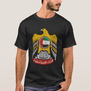 Förenade Arabemiraten Flagga Emblem Uae Abu Dhabi  T Shirt