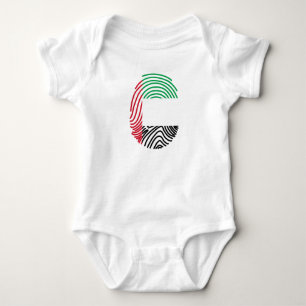 Förenade Arabemiraten Flagga Fingerprint T Shirt