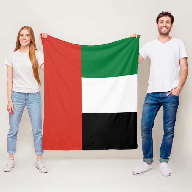 Förenade Arabemiraten flagga Fleecefilt (På plats)