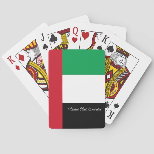 Förenade Arabemiraten Flagga Games, Förenade Arabe Casinokort (Baksidan)