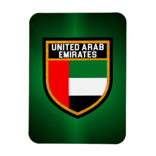 Förenade Arabemiraten Flagga Magnet