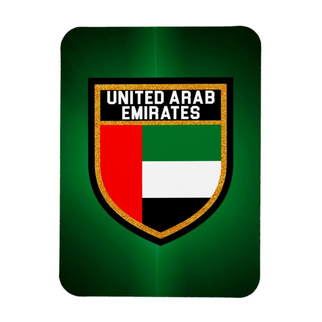 Förenade Arabemiraten Flagga Magnet (Vertikal)
