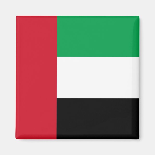 Förenade Arabemiraten-Flagga Magnet (Framsidan)