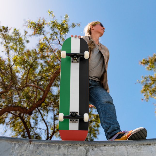 Förenade Arabemiraten flagga Mini Skateboard Bräda 18,5 Cm (Utomhus 1)