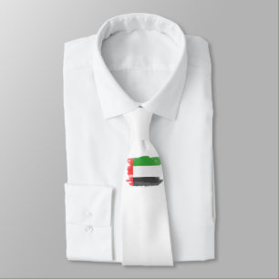 Förenade Arabemiraten flagga-penseldrag Slips