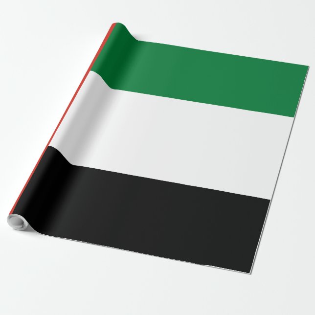 Förenade Arabemiraten flagga Presentpapper (Utrullad)