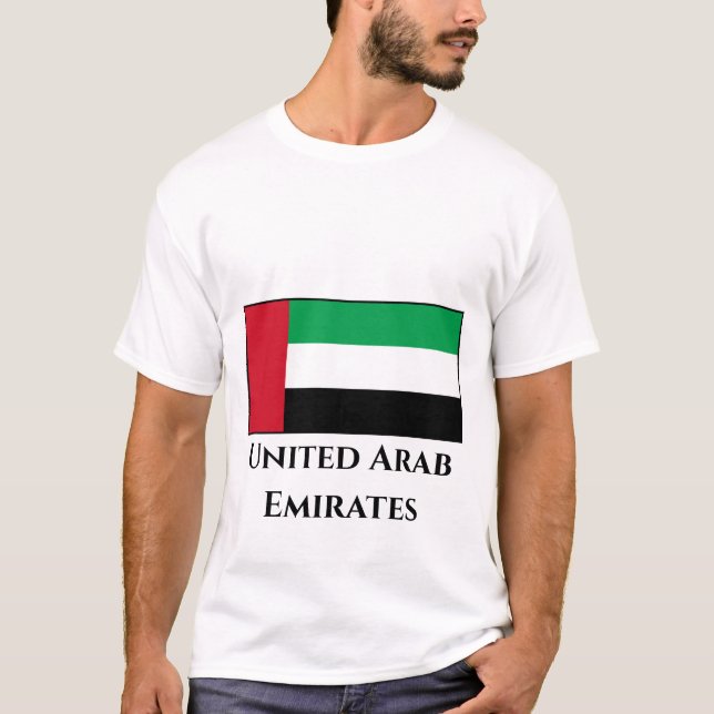 Förenade Arabemiraten-Flagga T Shirt (Framsida)