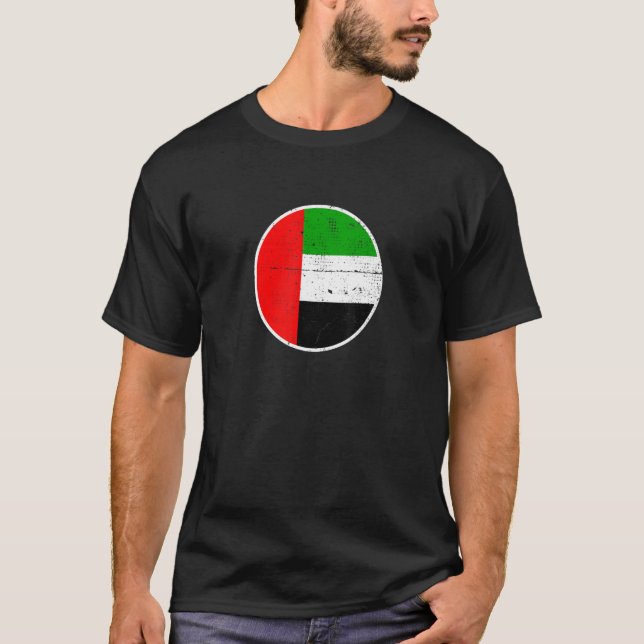 Förenade Arabemiraten Flagga T Shirt (Framsida)