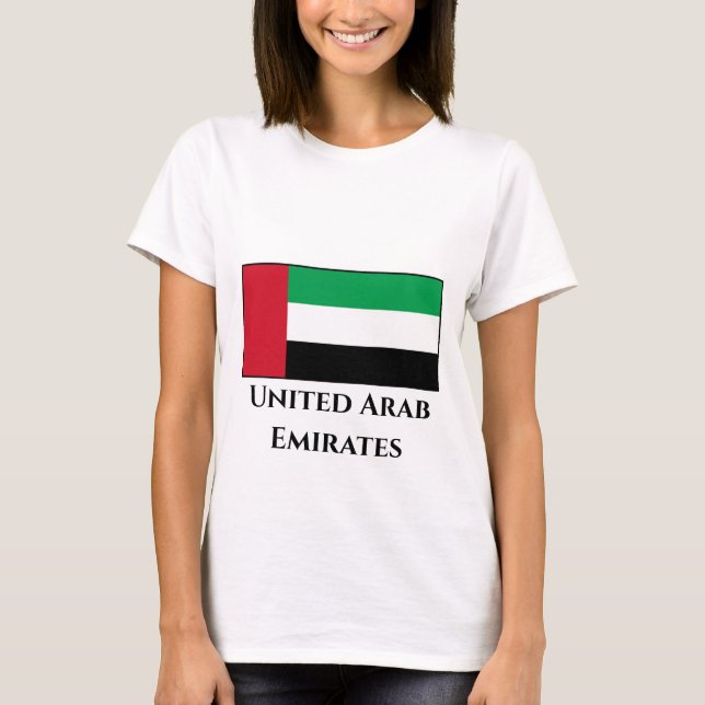 Förenade Arabemiraten-Flagga T Shirt (Framsida)