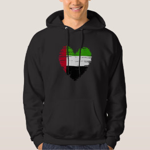Förenade Arabemiraten Heart Emirati Flagga Emirati Hoodie