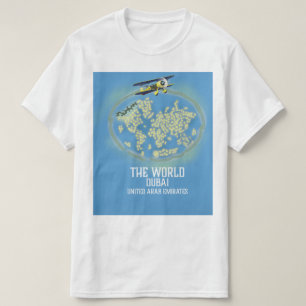 Förenade Arabemiraten karta i världen Dubai T Shirt
