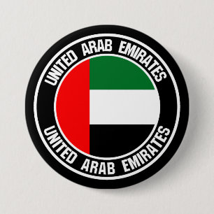 Förenade Arabemiraten Round Emblem Knapp