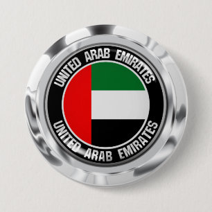 Förenade Arabemiraten Round Emblem Knapp