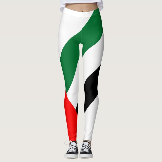 Förenade Arabemiratens flagga Leggings (Framsida)