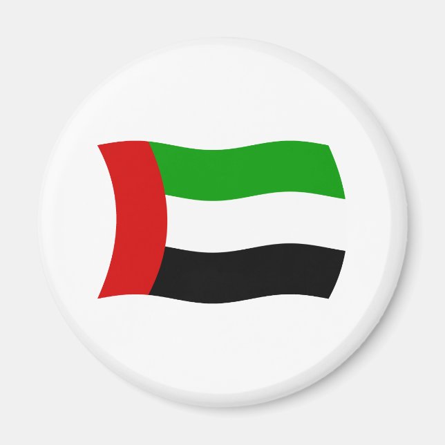 Förenade Arabemiratens flagga Magnet (Framsidan)