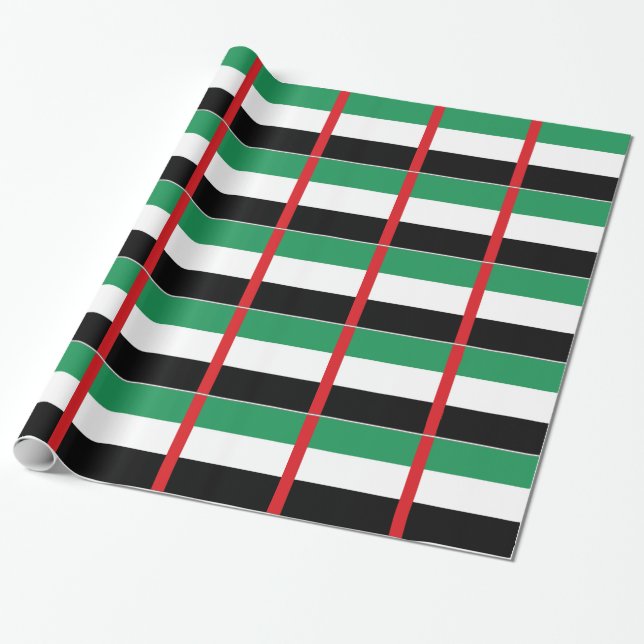 Förenade Arabemiratens flagga Presentpapper (Utrullad)
