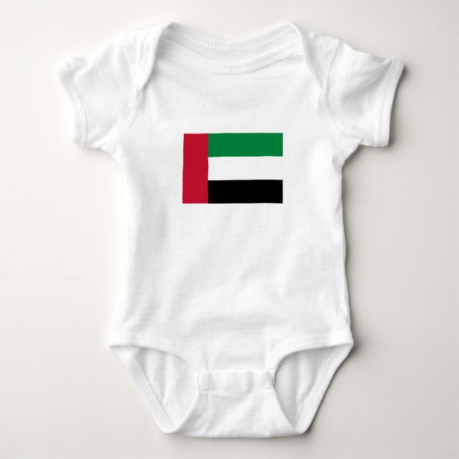 Förenade Arabemiratens flagga T Shirt (Framsida)