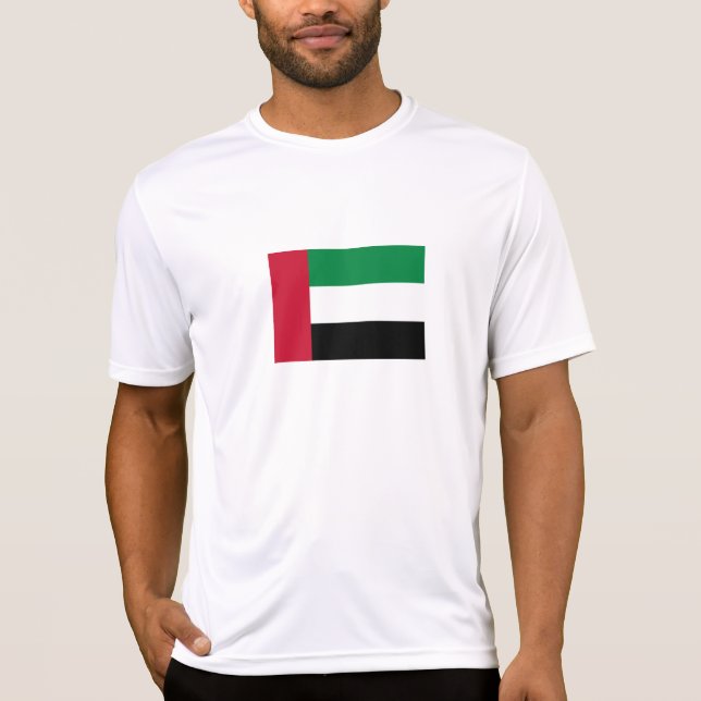 Förenade Arabemiratens flagga T Shirt (Framsida)