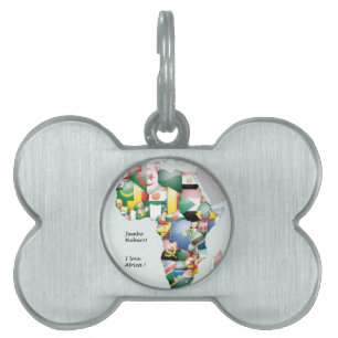 Förenade av Färg: Afrikans Firande i Flaggor Namnbricka Husdjur