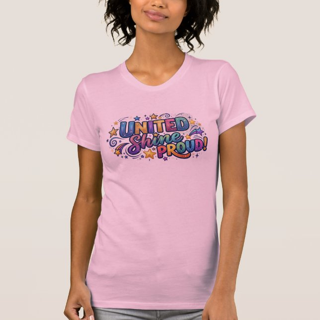 Förenade Drömmar Stolt Framtid T Shirt (Framsida)