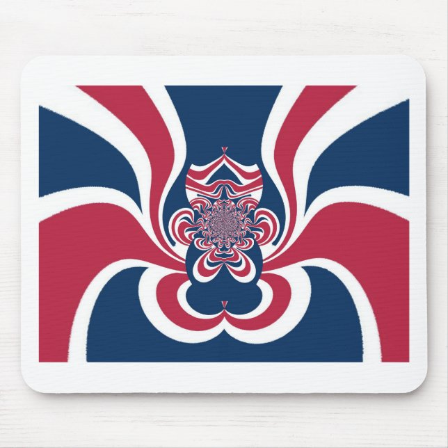 Förenade Färg: Colorful Global Mönster Musmatta (Framsidan)