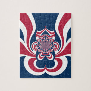 Förenade Färg: Colorful Global Mönster Pussel