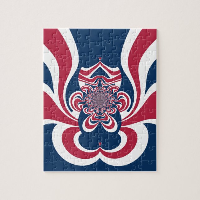 Förenade Färg: Colorful Global Mönster Pussel (Vertikal)