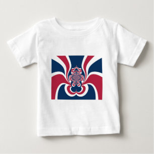 Förenade Färg: Colorful Global Mönster Tee