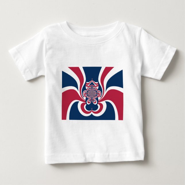Förenade Färg: Colorful Global Mönster Tee (Framsida)